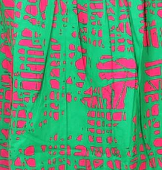 NEW! Abstract Print Smocked Maxi Dress