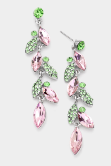 Crystal Marquise Cluster Earrings (Post-back)