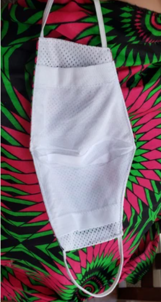 Headwrap and Mask Set (Pink/Green Print) RESTOCKED!