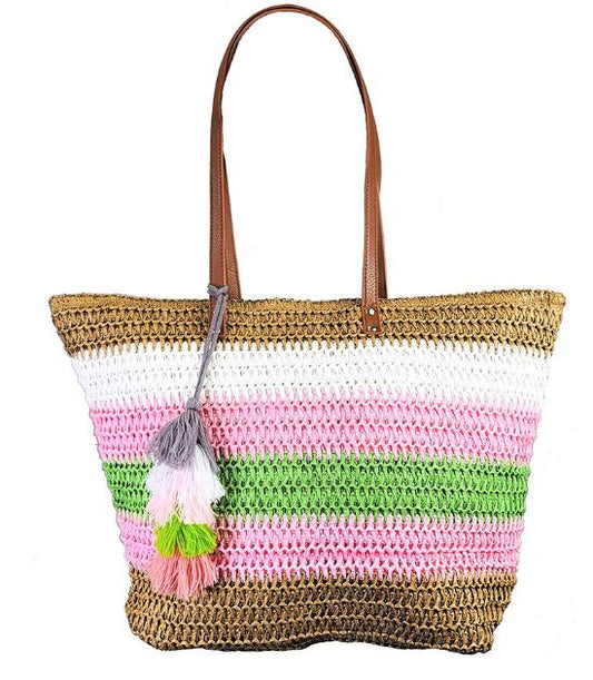 NEW! Pink & Green Tote