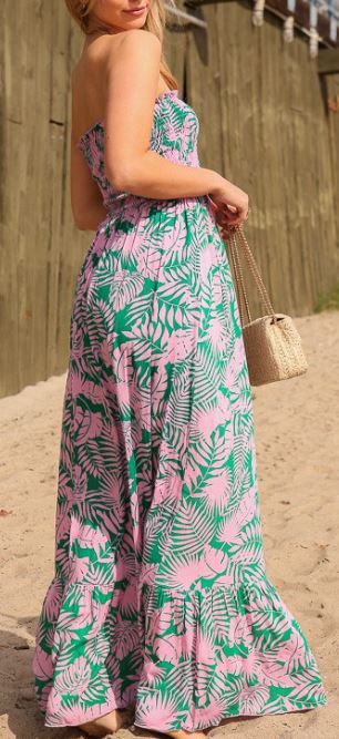 Strapless Summer Maxi Dress