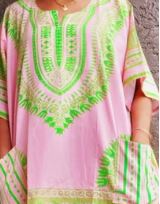 RESTOCK ALERT! - Pink and Green Dashiki