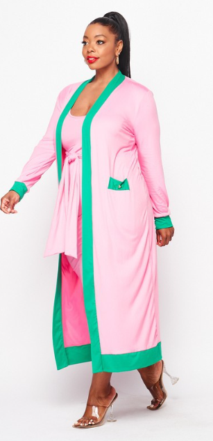 Pink and Green Cardigan and Dress (2 piece set) RESTOCKED! (11)