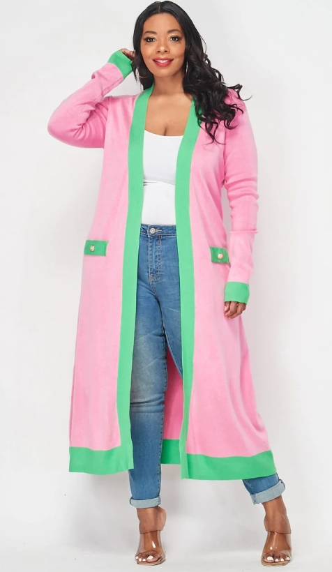 Pink and Green Cardigan and Dress (2 piece set) RESTOCKED! (11)