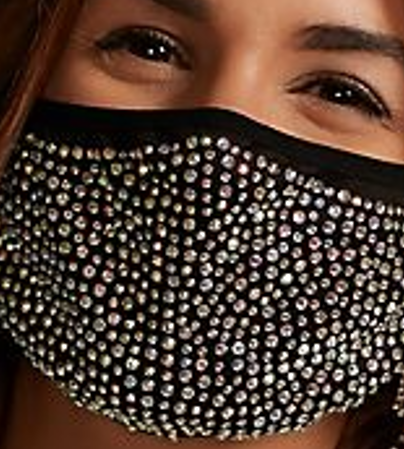 Black Multi-Color Sparkle Mask